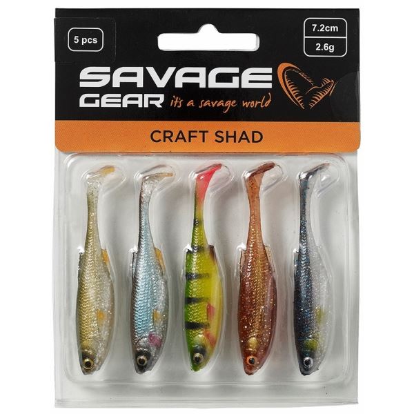 Savage Gear Gumová Nástraha Craft Shad Clear Water Mix 5 ks