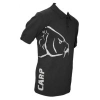 Zfish Tričko Carp Polo T-Shirt Black (1)