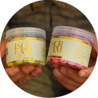 One More Cast Plovoucí Boilie Boosted Fluoro Pop-Ups iScream 70 g 14 mm - White & Yellow