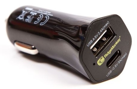 Levně Ridgemonkey nabíječka do auta vault 15w usb-c car charger
