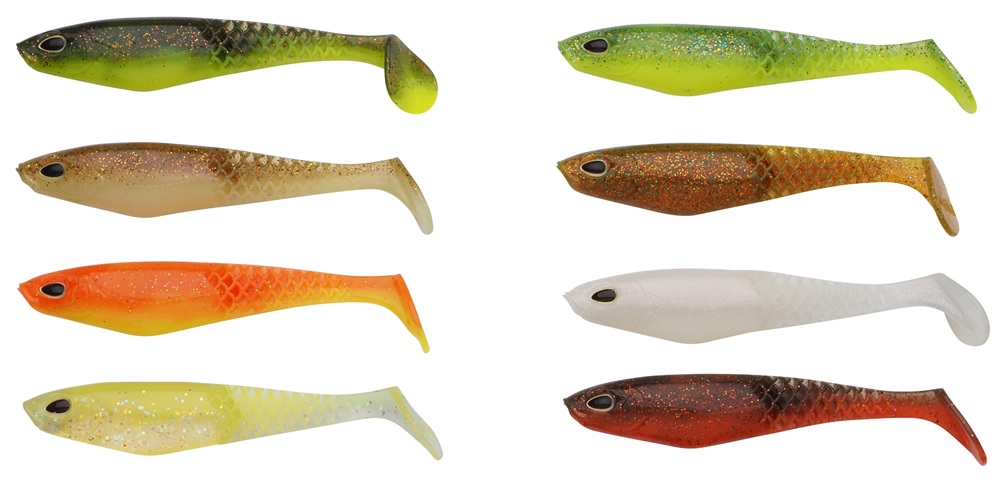 Berkley gumová nástraha powerbait cullshad mixpack darkwater - 7,5 cm 3,7 g 8 ks