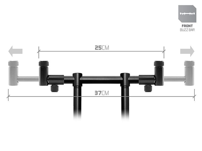 Delphin přední hrazda pro 2 pruty rpx / prostalx bw