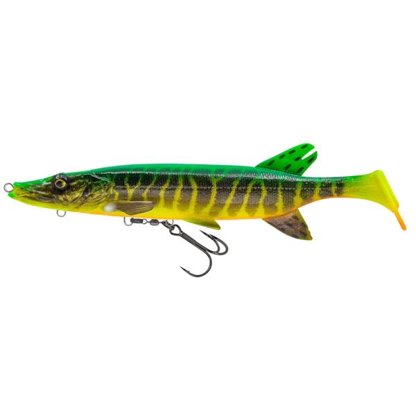 Savage Gear Gumová Nástraha 3D Pike Shad Slow Sinking Fire Pike 20 cm 65 g