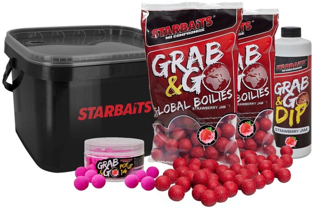 Levně Starbaits akční kbelík s krmením gg global strawberry jam