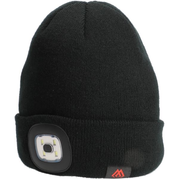 Mikado Zimní Čepice LED Beanie Černá