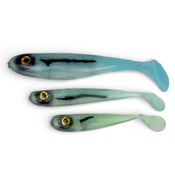 Yaccuza Gumová Nástraha Hand Made Killer Airbrush Blue Silver Ghost