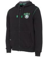 Madcat Mikina Badge Logo Zip Hoodie Black Caviar