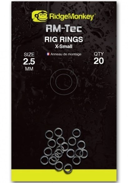 Ridgemonkey kroužky rm-tec rig rings - 2,5 mm