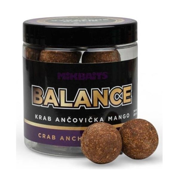 Mikbaits Vyvážené Boilie Balance Fanatica Krab Ančovička Mango 250 ml