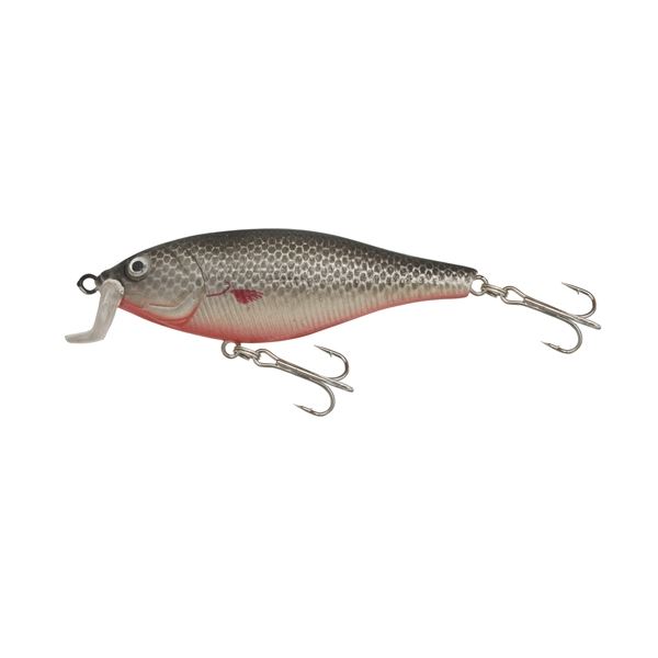 Kamasaki Wobler Fat Shad Stříbrná-Červená 9 cm 14 g