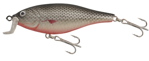 Levně Kamasaki wobler fat shad stříbrná-červená 9 cm 14 g