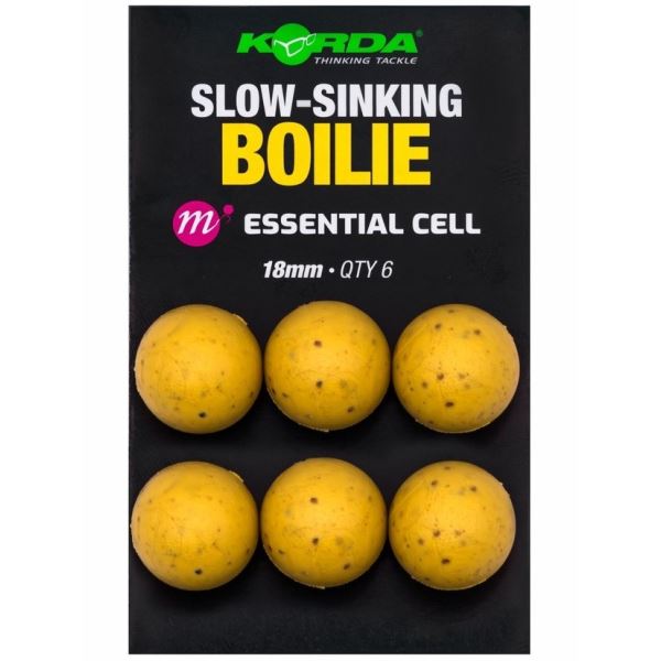 Korda Plastic Wafter Slow-Sinking Boilie Essential Cell