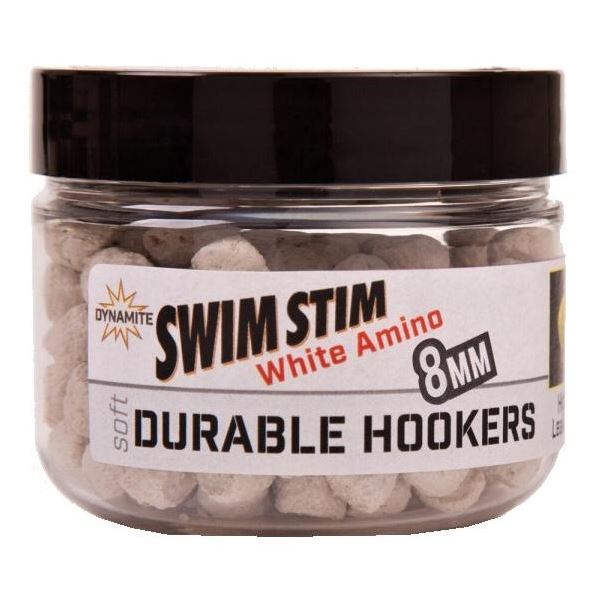 Dynamite Baits Pelety Durable Hookers Swim Stim White Amino - 8 mm