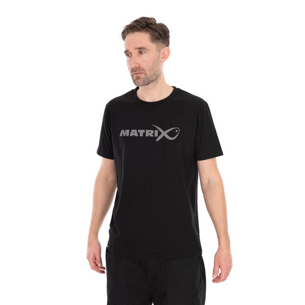 Matrix Tričko Large Fade T-Shirt Black Grey