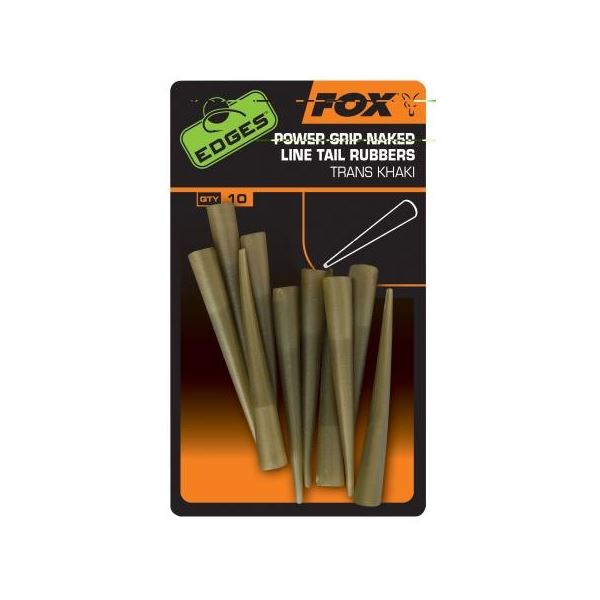 Fox Převleky Power Grip Naked line Tail Rubbers Size 7 x 10 ks