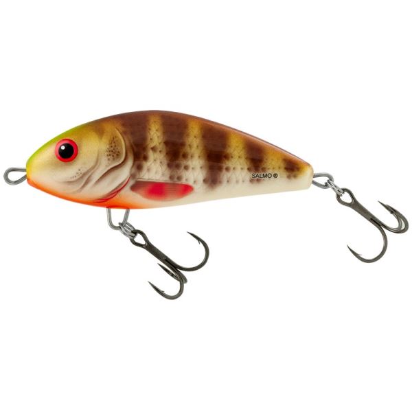Salmo Wobler Fatso Floating Spotted Brown Perch