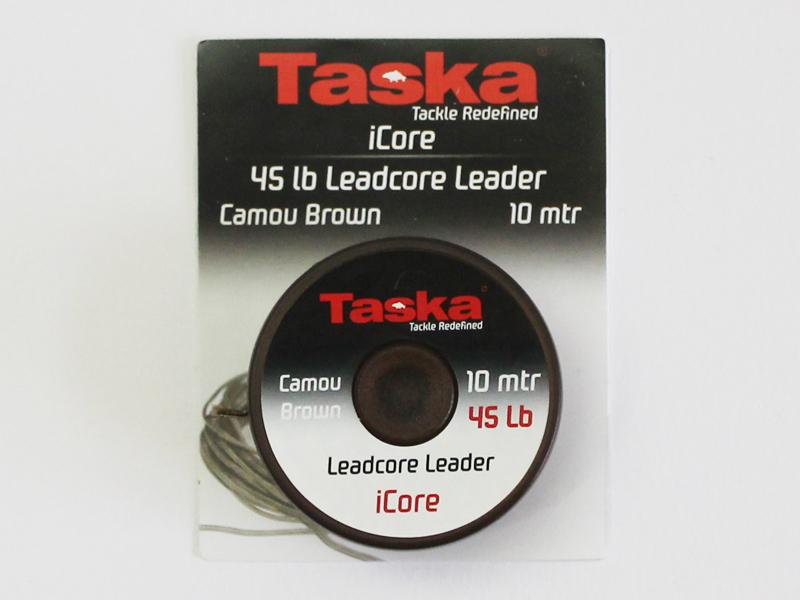 Taska icore návazcová šňůra s olověným jádrem 10 m-nosnost 45lb / barva green