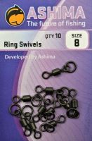 Ashima Obratlík s Kroužkem Matný 10 ks Velikost 8 Ashima Obratlík s Kroužkem Matný 10 ks Velikost 8