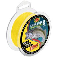 WFT Splétaná Šňůra Targetfish 8 Žlutá 150 m - 0,10 mm - 7 kg