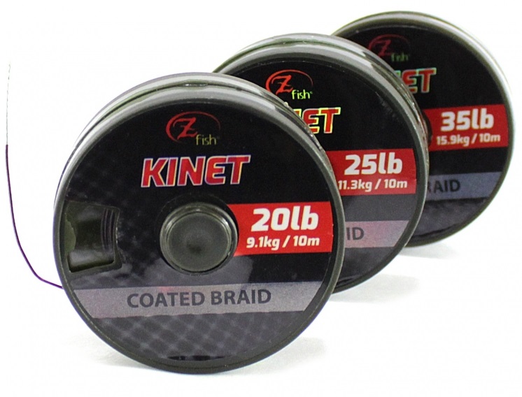 Levně Zfish šňůrka kinet coated braid hnědá 10 m-průměr 25 lb / nosnost 11,3 kg