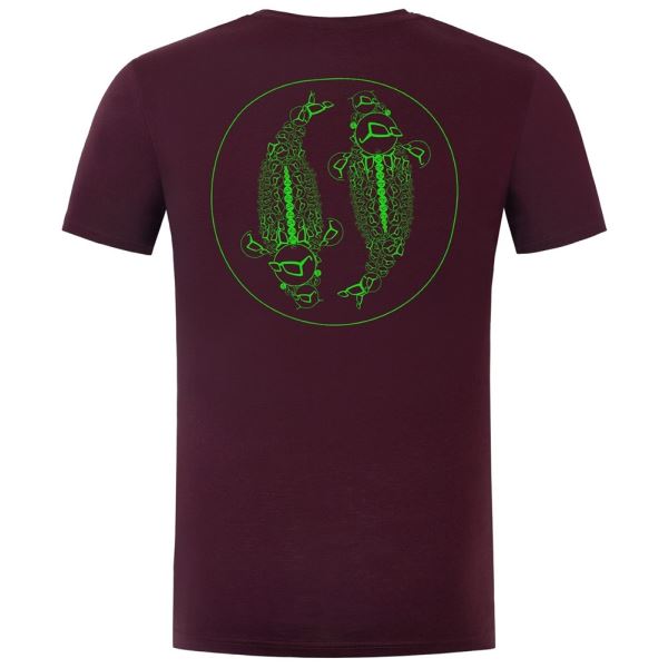 Korda Tričko Mandala Tee Burgundy