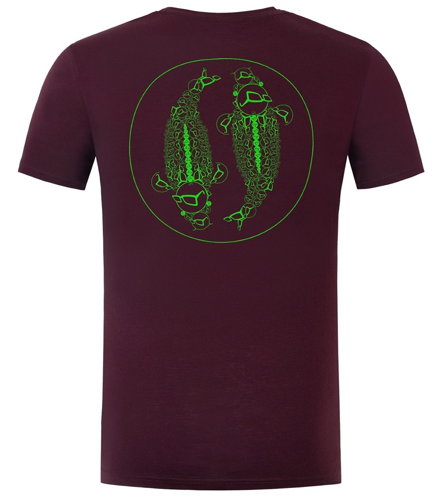 Korda tričko mandala tee burgundy - xl