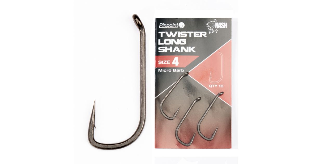 Nash Háčky Twister Long Shank Micro Barbed 10 ks-Velikost 6