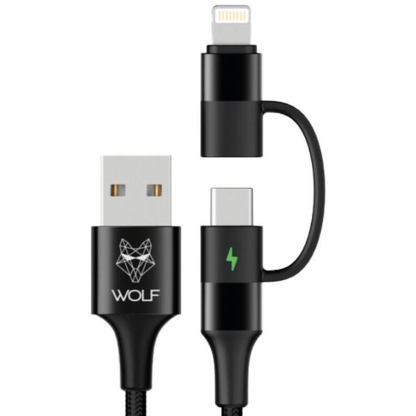 Wolf Nabíjecí Kabel 2in1 Charging Cable
