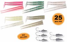 Savage Gear Gumová Nástraha Sandeel Kit 10+11 cm 16+22 g 25 ks