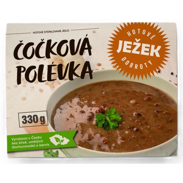 Ježkovy Krabičky Čočková Polévka s Uzeninou 330 g