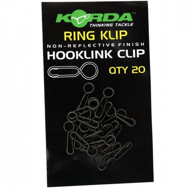 Korda Rycho Karabinka Ring Klip 20 ks