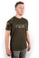 Fox Triko Camo Khaki Chest Print T-Shirt (1)