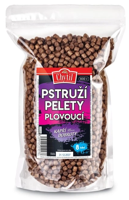 Chytil pstruží pelety 800 g - plovoucí 8 mm