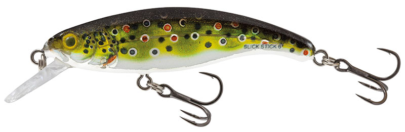 Levně Salmo wobler slick stick floating holographic brownie 6 cm