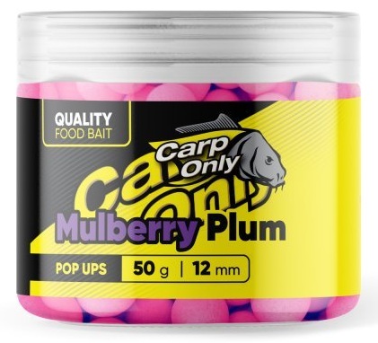 Levně Carp only plovoucí boilies hi-visual pop ups mulberry plum 50 g - 12 mm