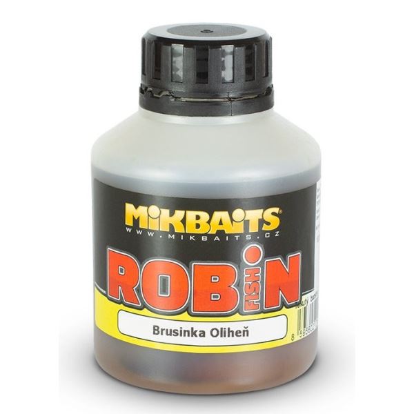 Mikbaits Booster Robin Fish Brusinka Oliheň 250 ml