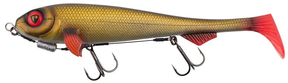 Levně Fox rage gumová nástraha super slick shad loaded uv golden prey - 23 cm