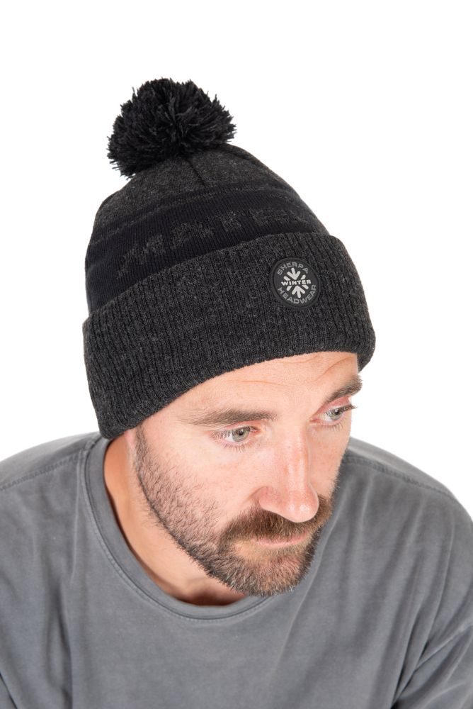 Matrix čepice grey sherpa bobble hat