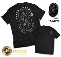 4ANGLERSDESIGN Tričko Catch And Release Linear