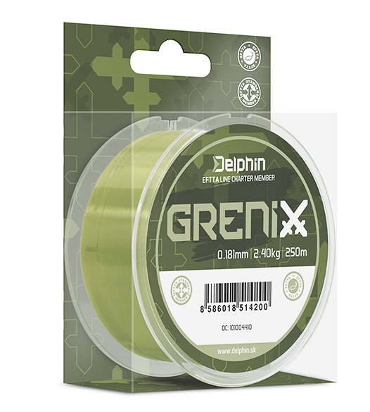 Levně Delphin vlasec grenix carp 500 m - průměr 0,203 mm hmotnost 3 kg