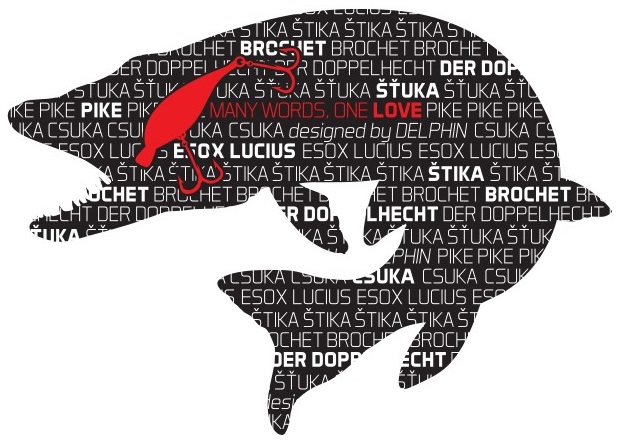 Delphin nálepka štika série words
