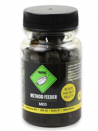 Nikl pelety method feeder black halibut 8 mm 50 g - med