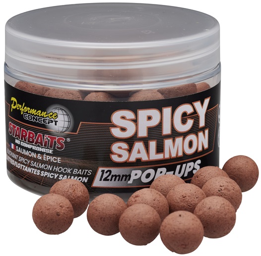Starbaits plovoucí boilie pop up spicy salmon 50 g -12 mm