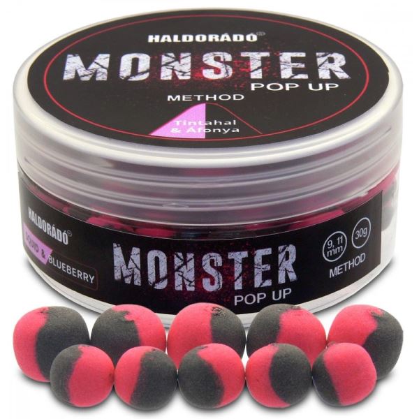 Haldorádó Plovoucí Boilie Pop-Up Method Monster 30 g 9+11 mm