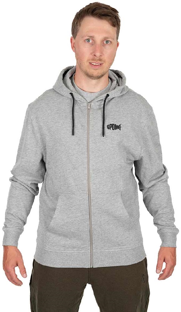 Levně Spomb mikina grey zipped hoody - l