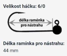 RedBass Jigová Hlavička Sickle 5 ks 6/0 (2)