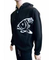 R-SPEKT Mikina Zipová S Kapucí Carper Black