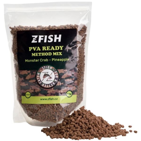 Zfish Mikropeletky PVA Ready Method Feeder Mix 2-3 mm 1 kg