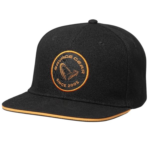 Savage Gear Kšiltovka Badge Flatbill Cap Black Orange