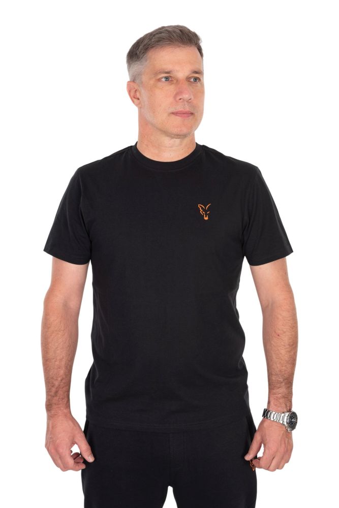 Fox tričko classic t-shirt black/orange - l